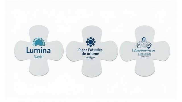 Logo Lumina Santé et logos d'hôpitaux partenaires affichés ensemble.