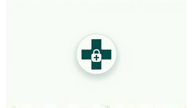 Icône stylisée représentant une certification de sécurité des données médicales, avec un symbole HDS et un cadenas.